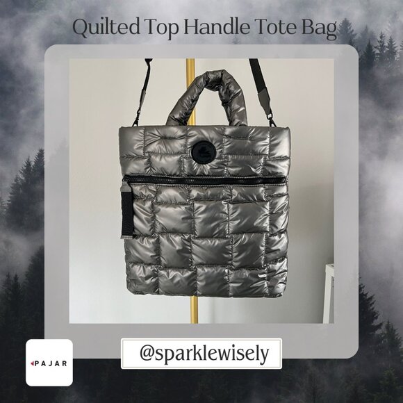 PAJAR Quilted Top Handle Tote Bag - Picture 7 of 16